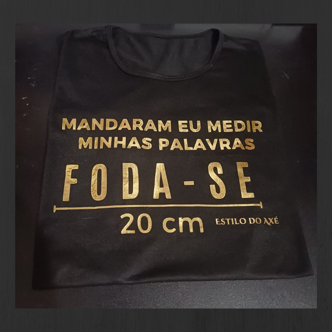 Camisa Preta 100% Algodão